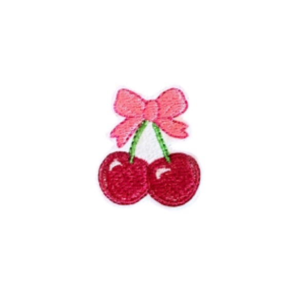 Coquette cherry bow feltie