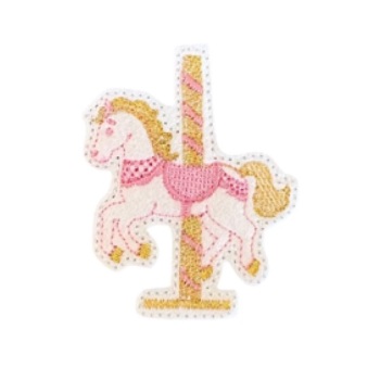 Carousel Horse Feltie pink