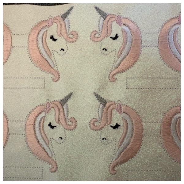 Unicorn tail bow parts peach