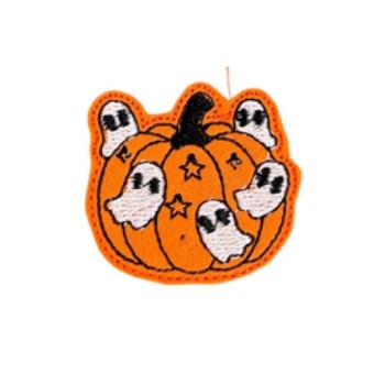 Halloween ghost pumpkin feltie
