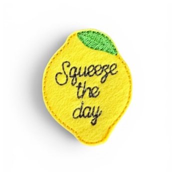 Squeeze the day lemon feltie