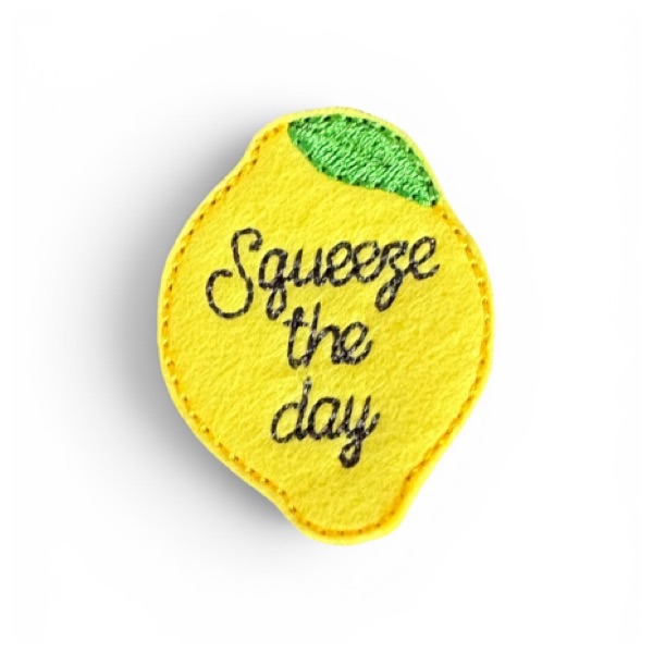 Squeeze the day lemon feltie