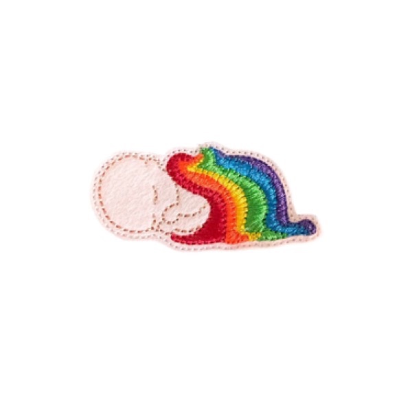 Rainbow baby feltie