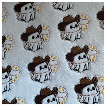 Ghost cowboy feltie