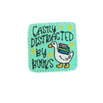 Easily distracted by books feltie