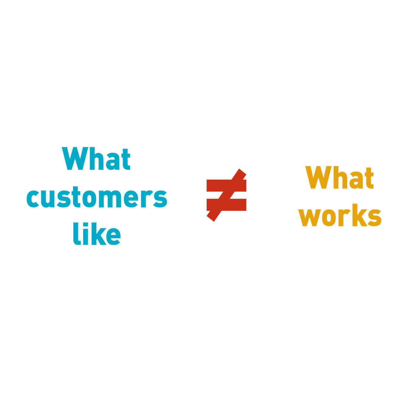 What customer likes is not what always works