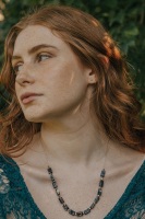 Black Emperor's Stone & Gold Tone Statement Necklace