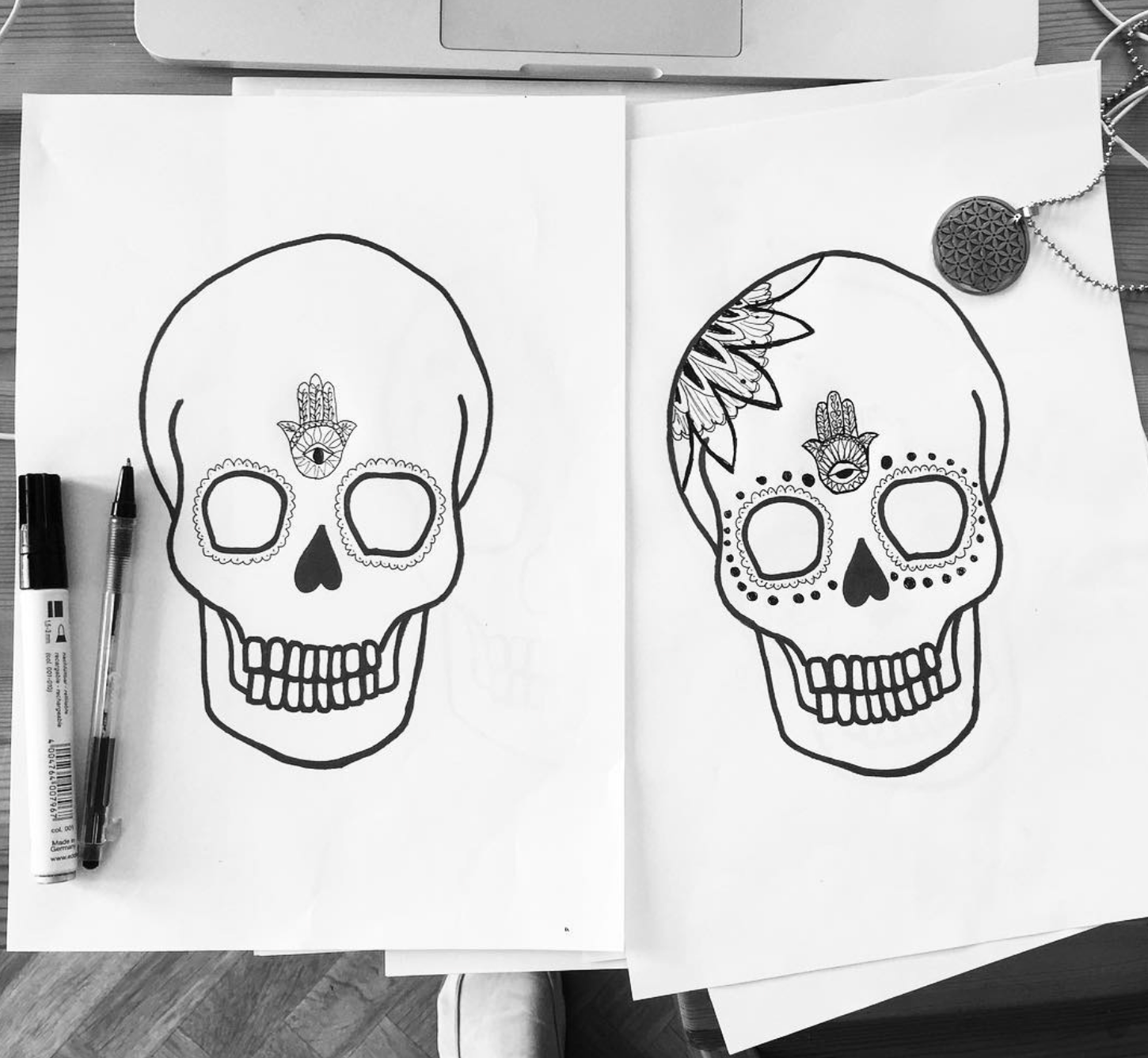 Making of the Xander Kostroma Skull Logo
