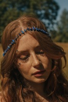 Lapis Lazuli Crystal Head Chain Festival Headwear
