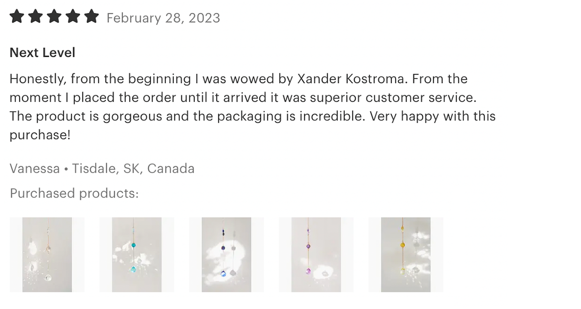 Xander Kostroma jewellery review