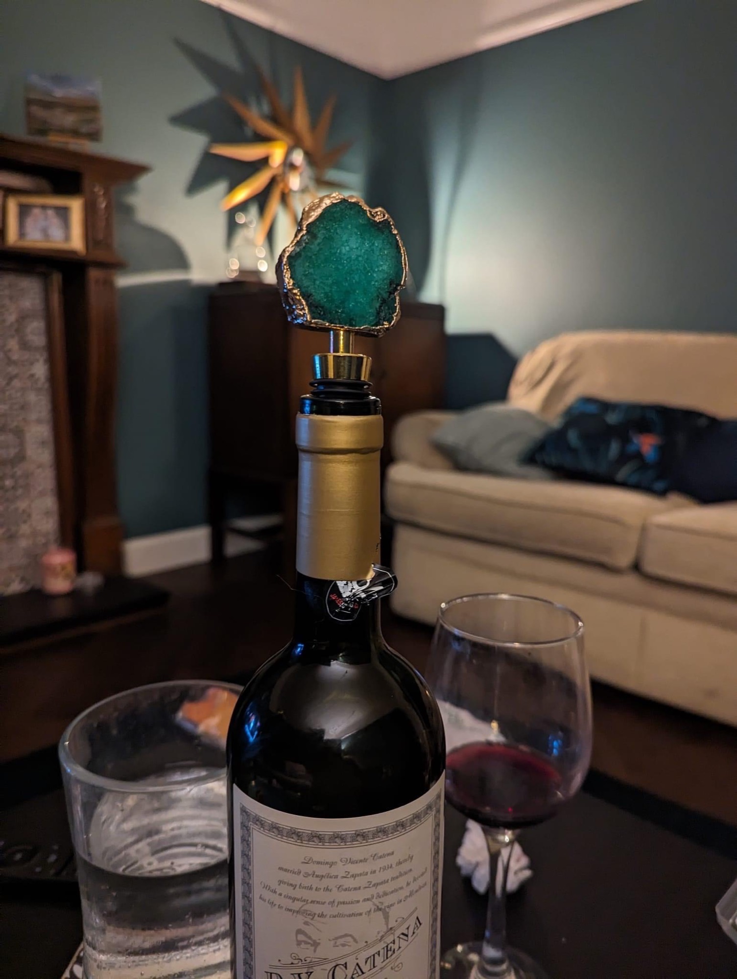 Win A Green Agate Crystal Wine Bottle Stopper With Xander Kostroma And Fran From Whinge Whinge Wine