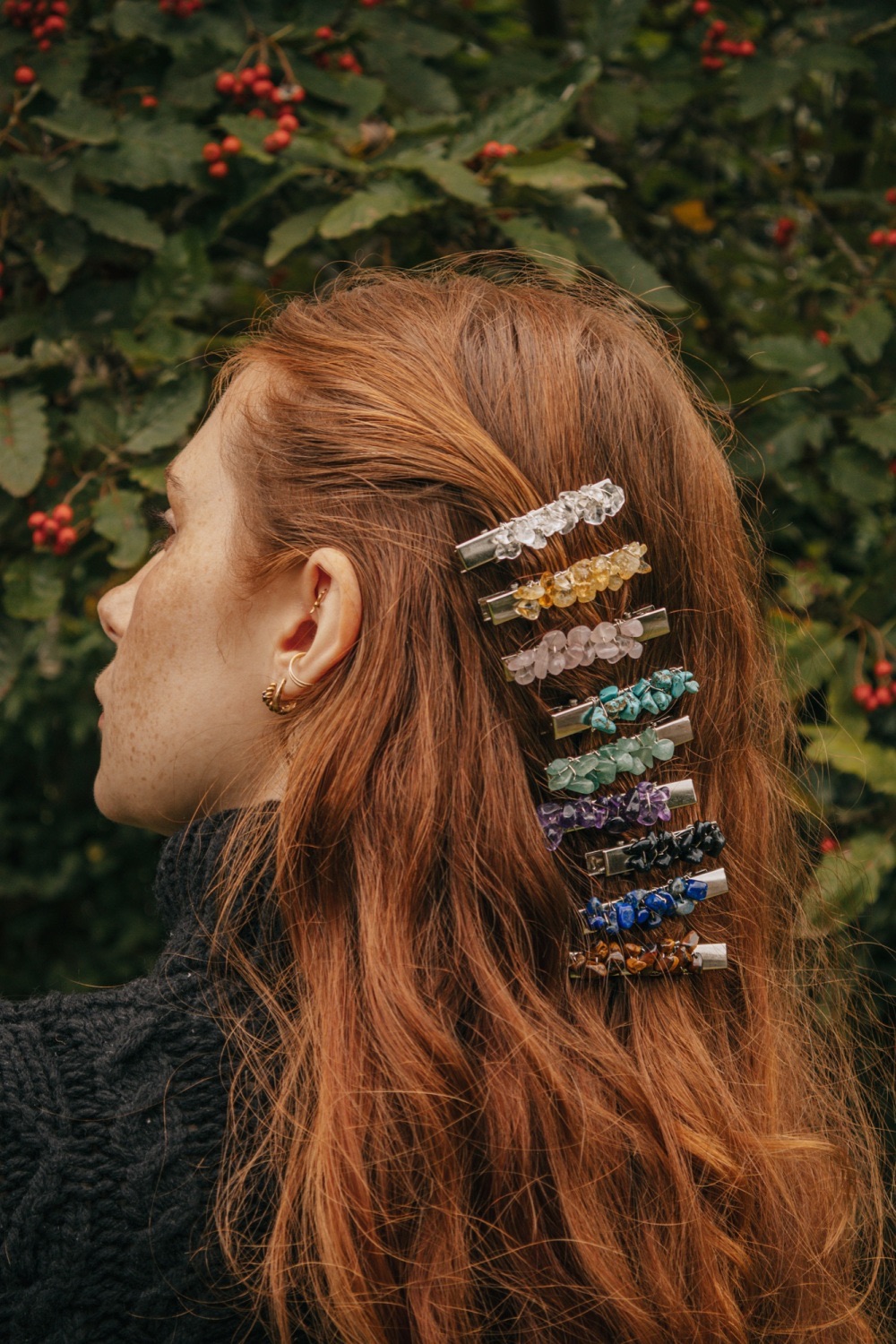 Crystal Hair Clips by Xander Kostroma