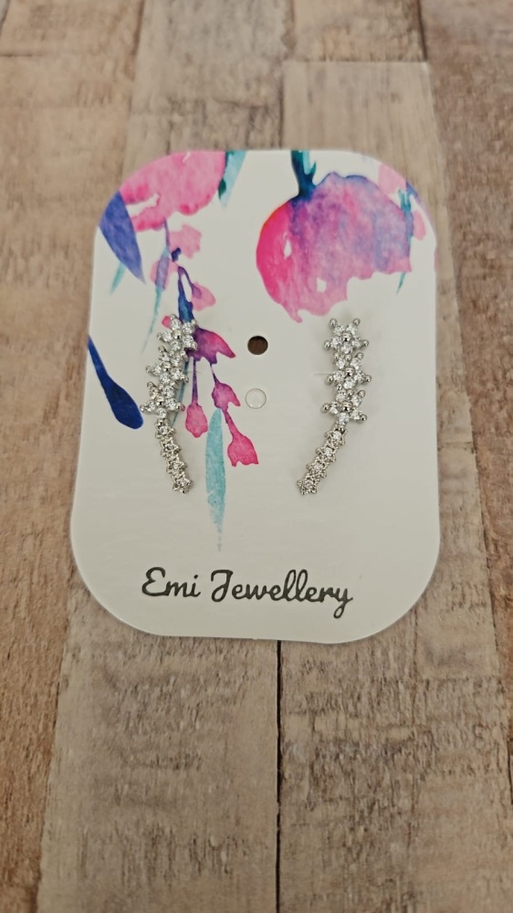 Emi Jewellery - 925 Sterling Silver Star Ear Climbers