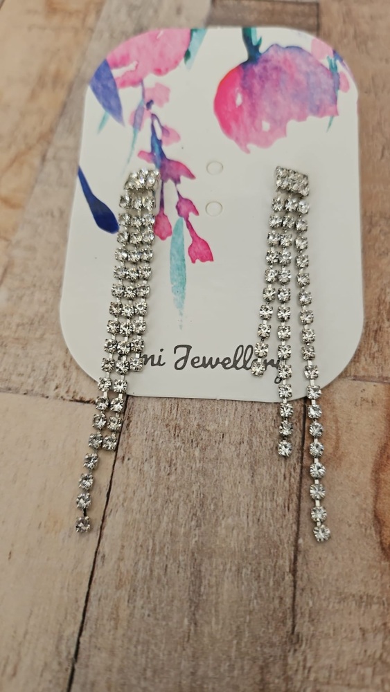 Emi Jewellery - 925 Sterling Crystal Drop Earrings