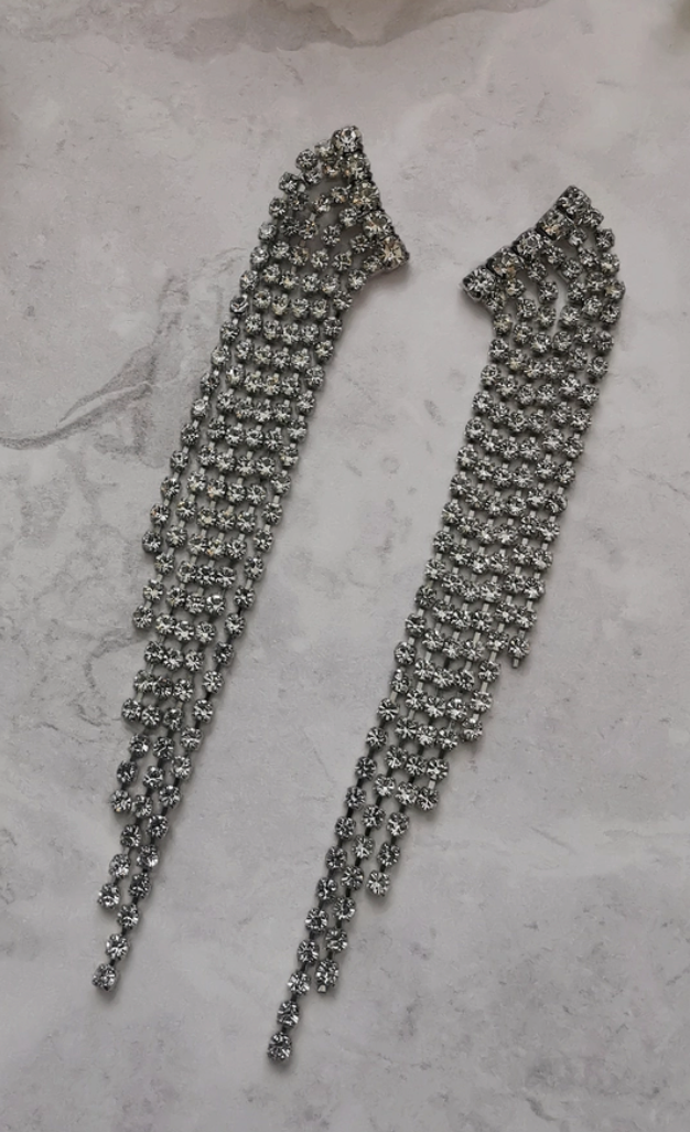 Emi Jewellery - 925 Sterling Crystal Waterfall Earrings
