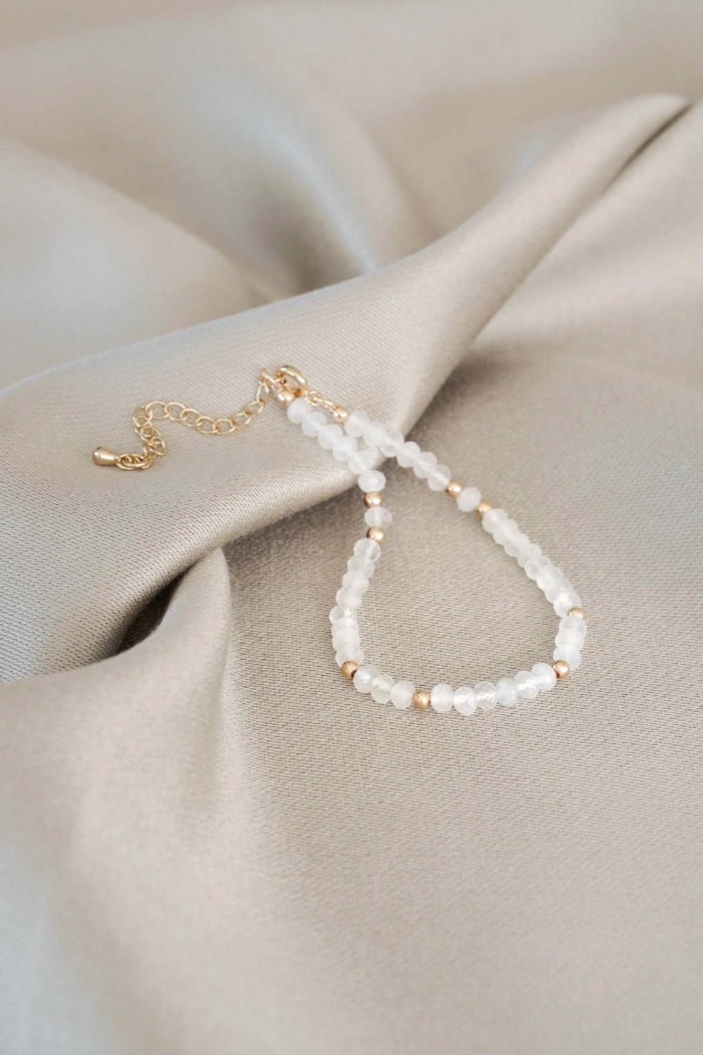 Gold Tone Moonstone Bracelet