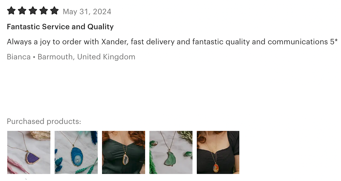 Xander Kostroma crystal jewellery review