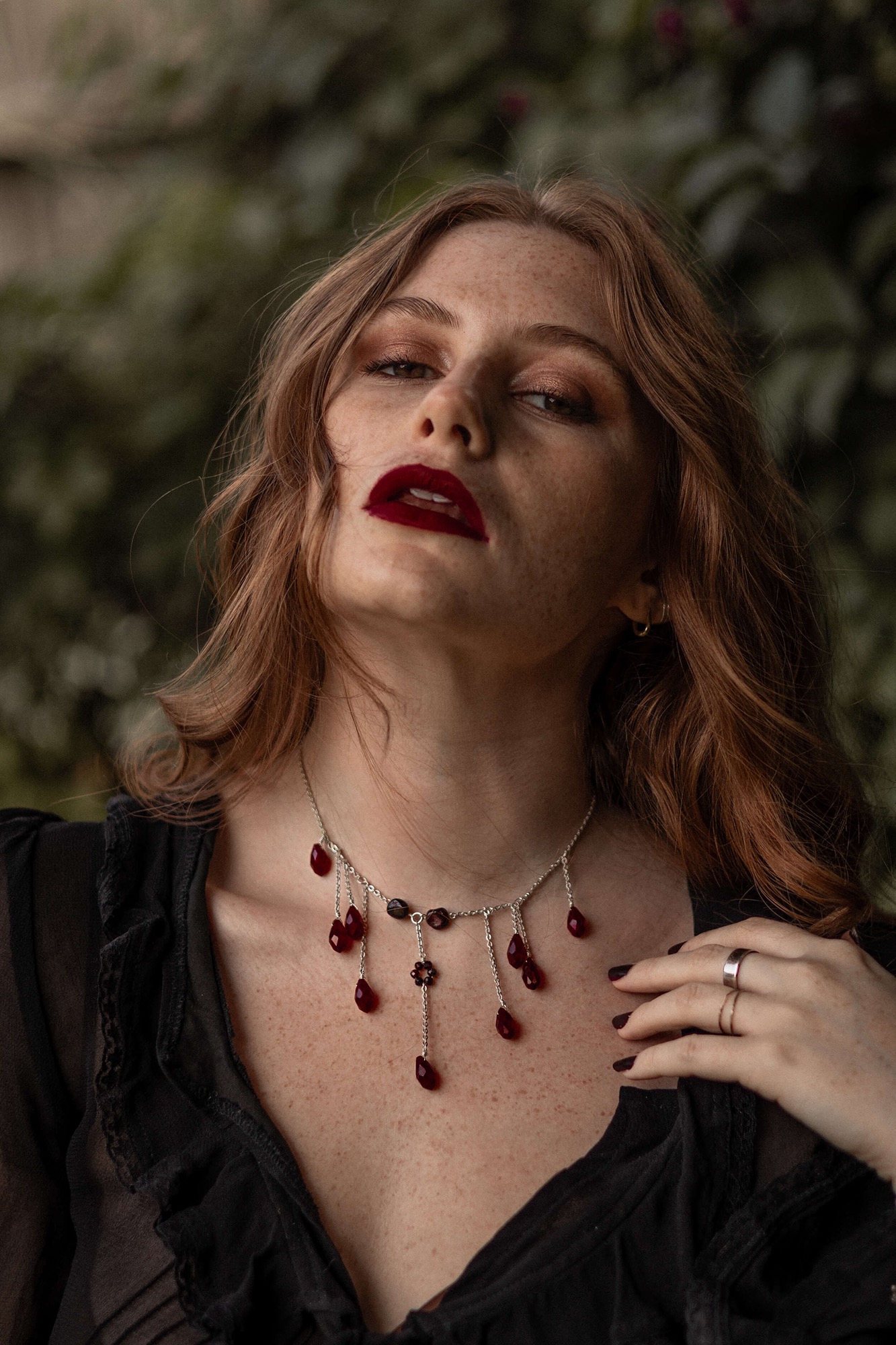 Xander Kostroma Red Garnet Necklace