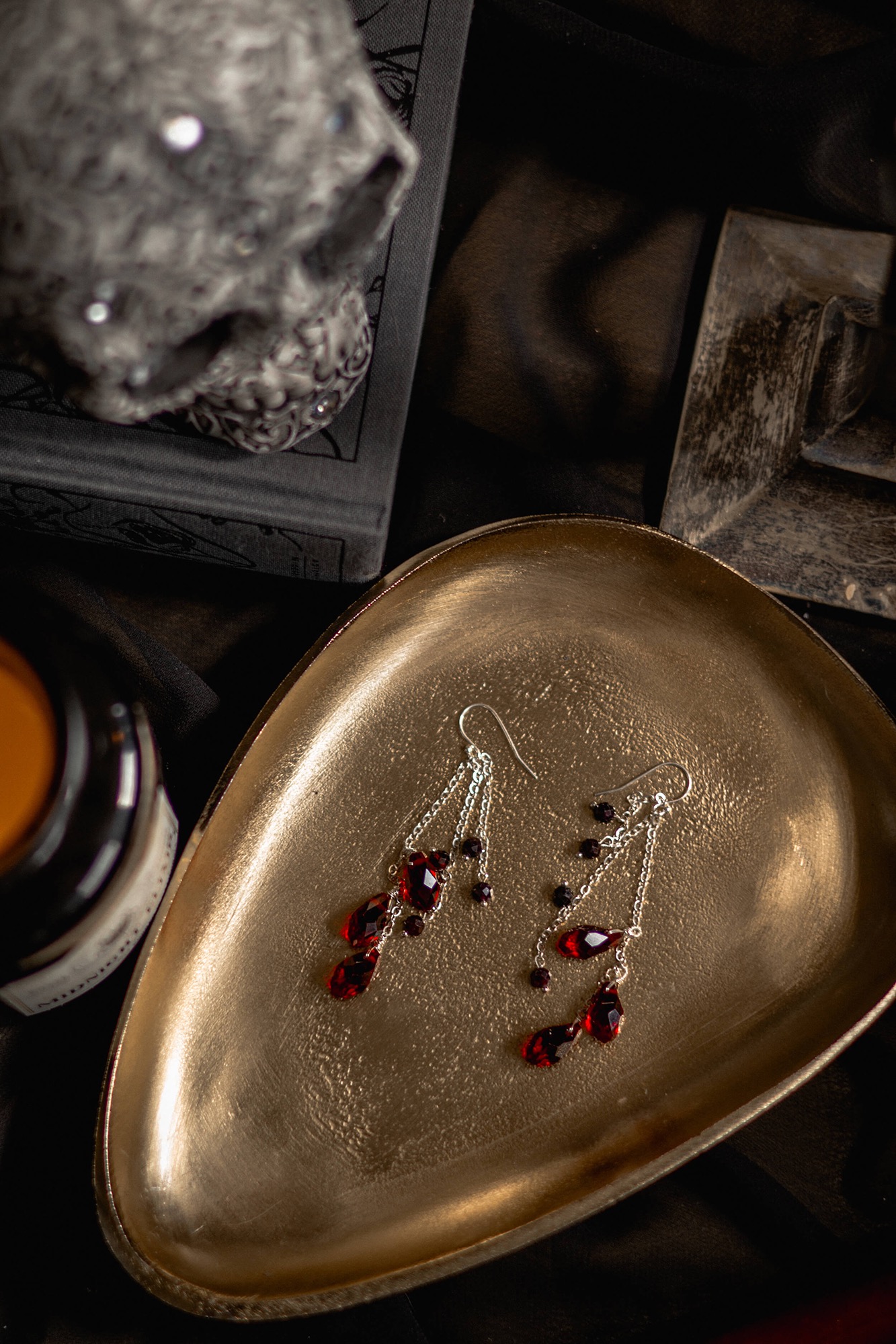 Xander Kostroma Red Garnet Earrings