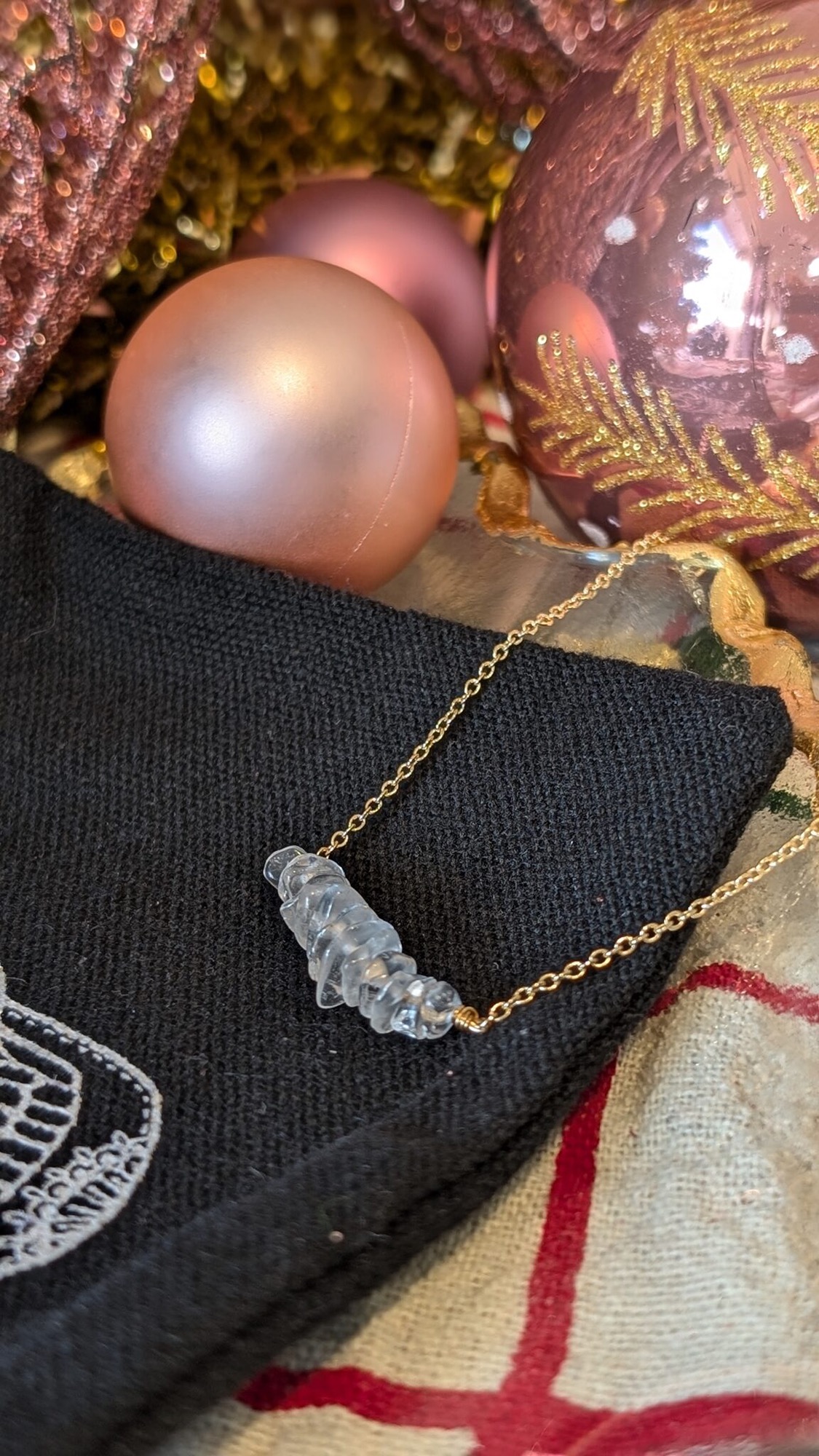 ClaireMac Christmas Gift Guide 2024 featuring Xander Kostroma Crystal Necklace