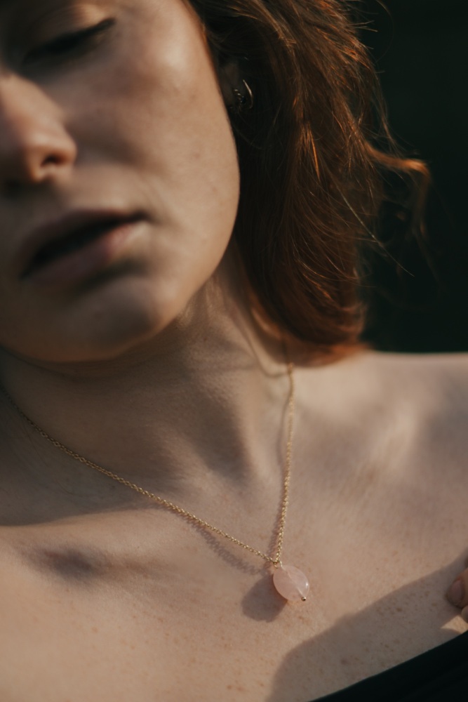 Rose Quartz Pendant Necklace