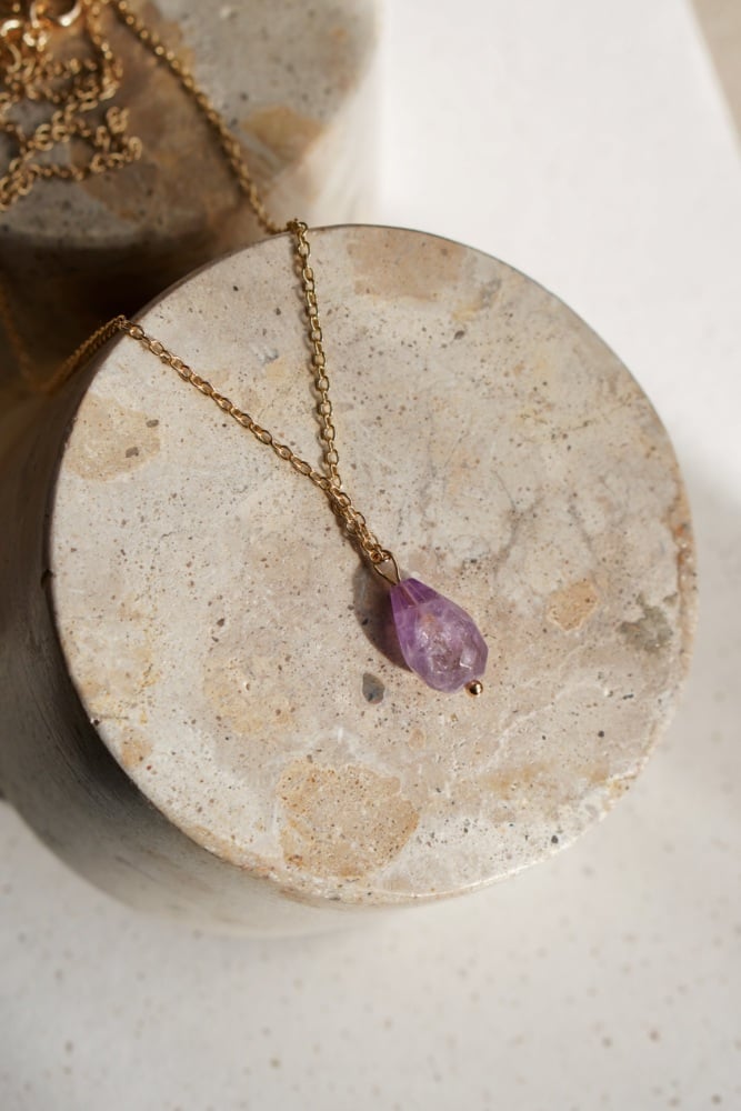 Amethyst Pendant Necklace