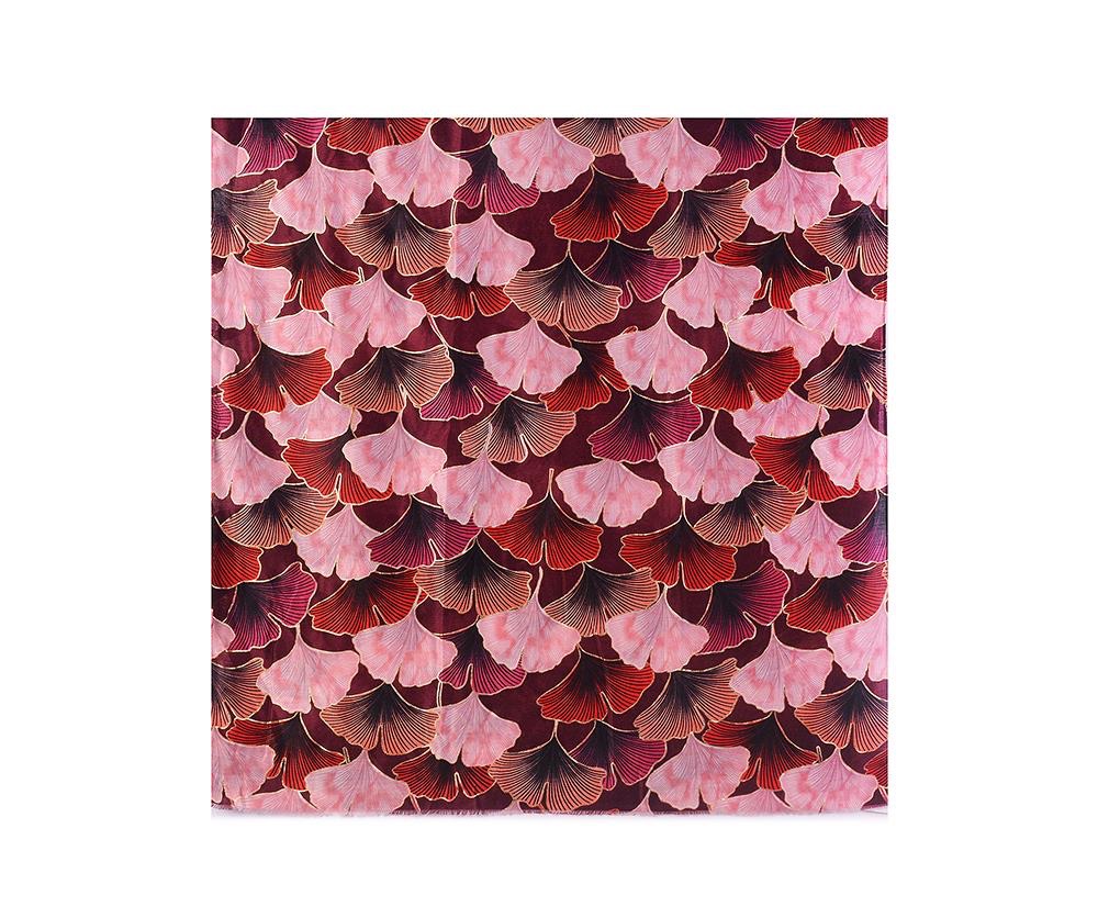 Red/Gold Mix Luxurious Ginkgo Leaf Pashmina Scarf