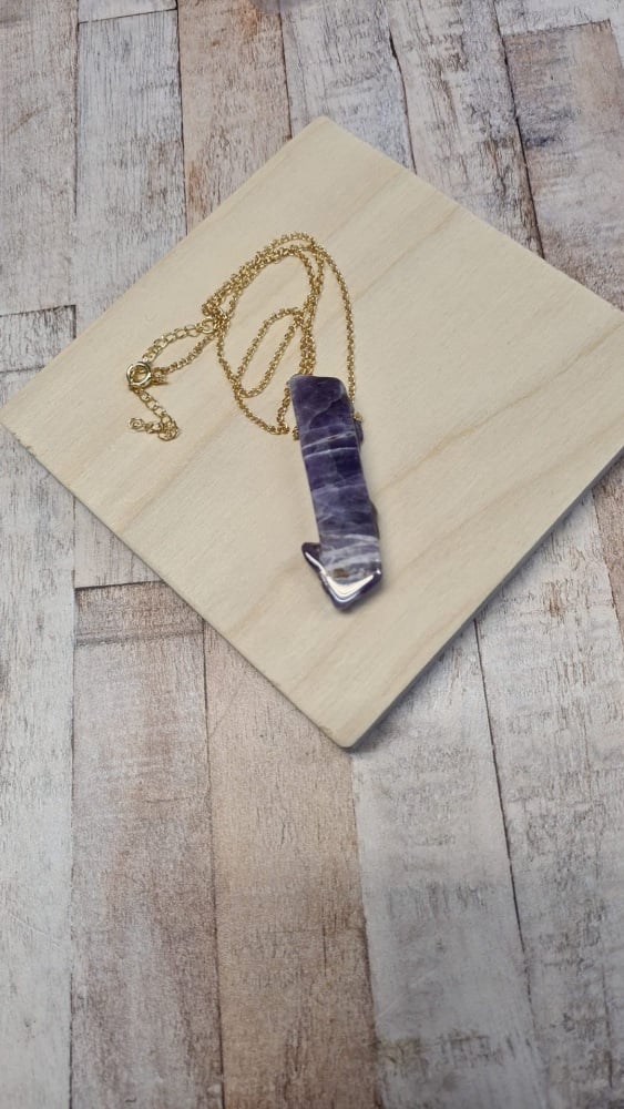 14ct Gold Plate Amethyst Pendant
