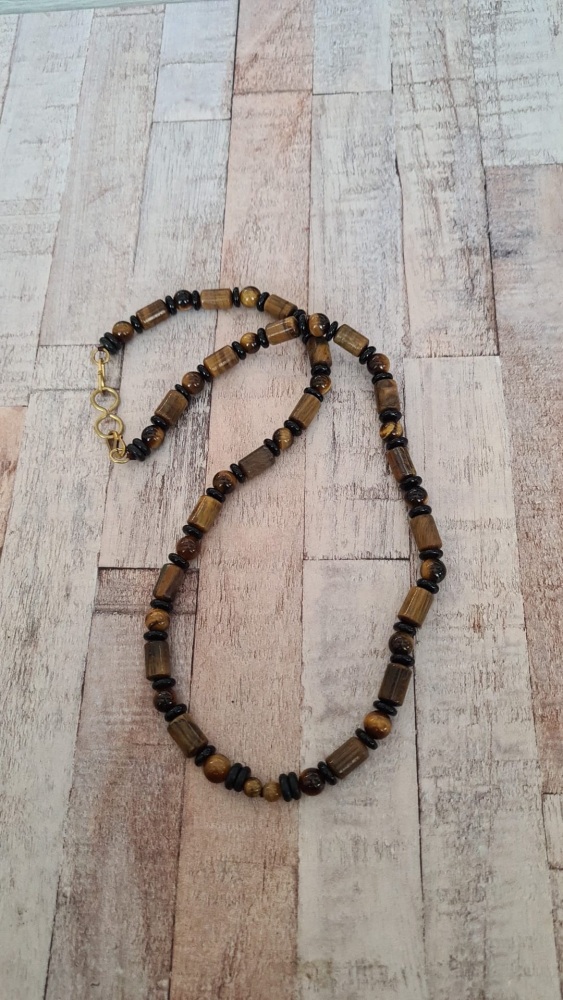 Mens Tigers Eye Necklace