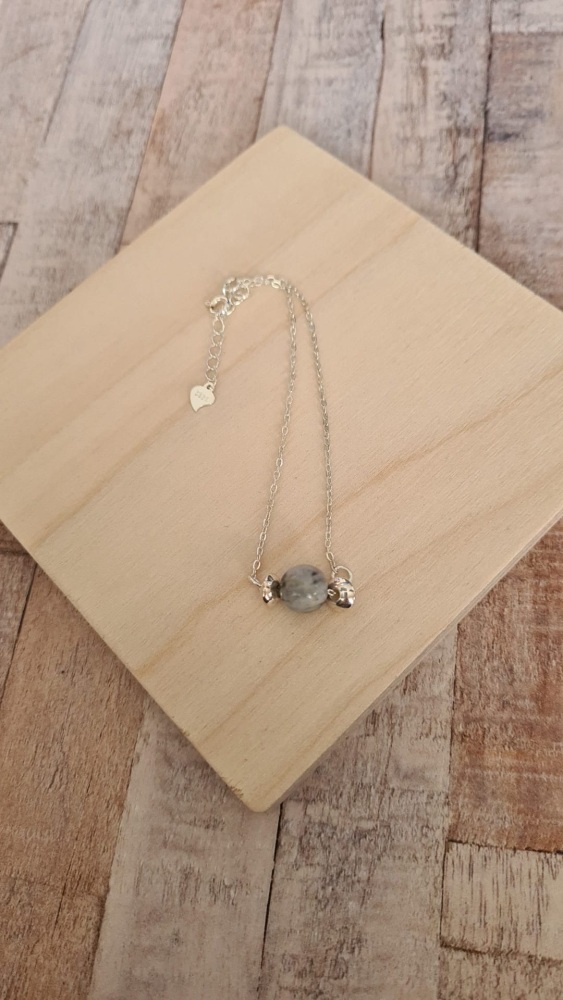 925 Sterling Silver Jasper Bracelet