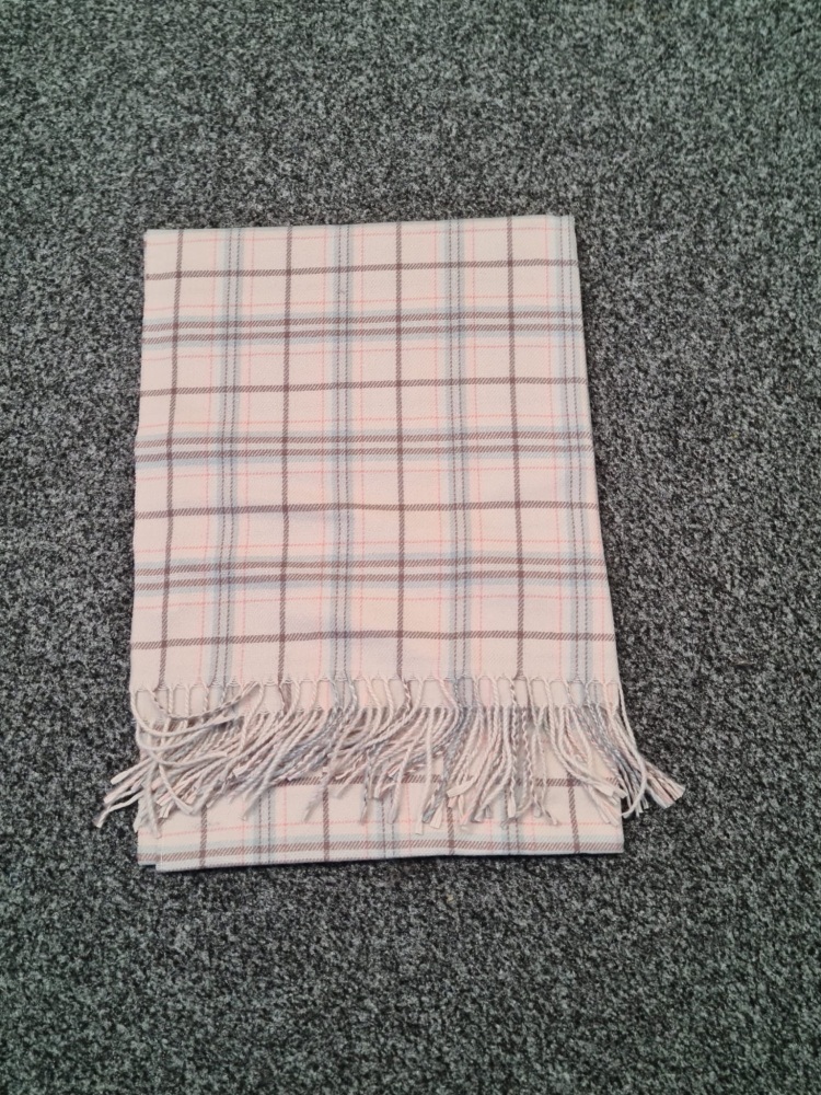 Intrigue Cream Check Scarf