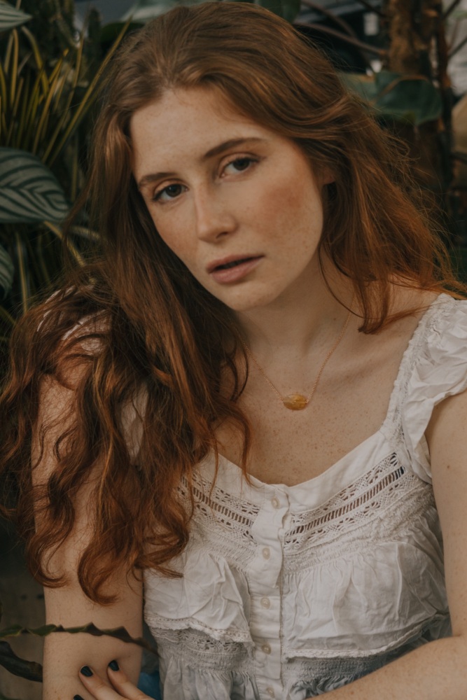 Orange Agate Statement Pendant Necklace