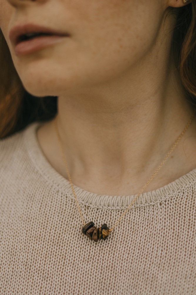 Tigers Eye Pendant Necklace