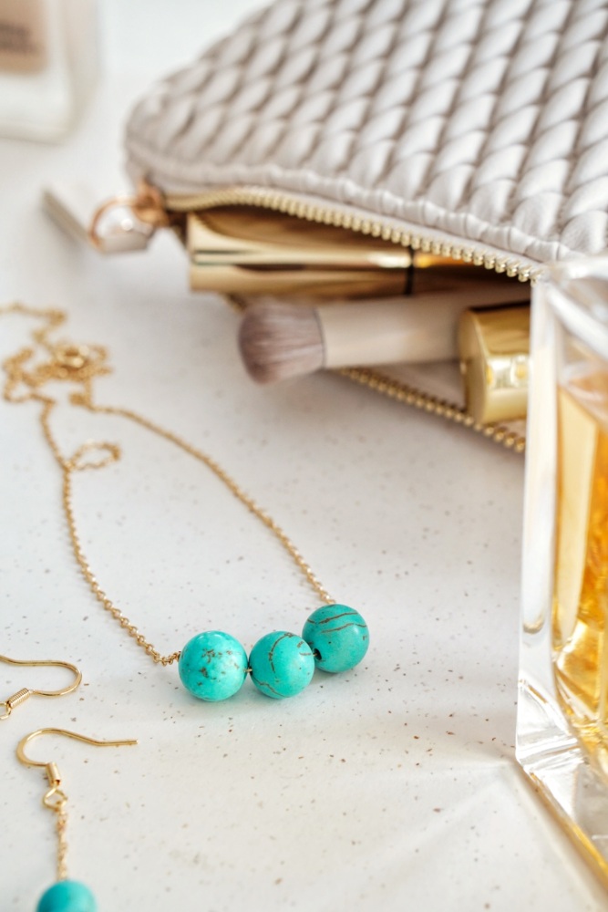 Turquoise Crystal Statement Necklace