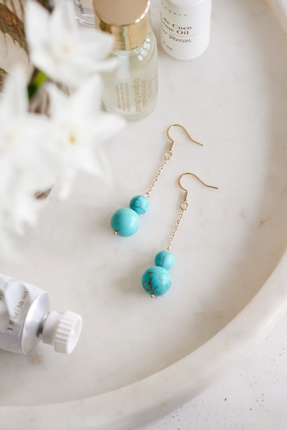 Turquoise Multi Drop Earrings