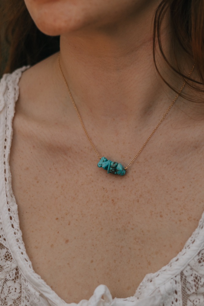 Turquoise Crystal Necklace