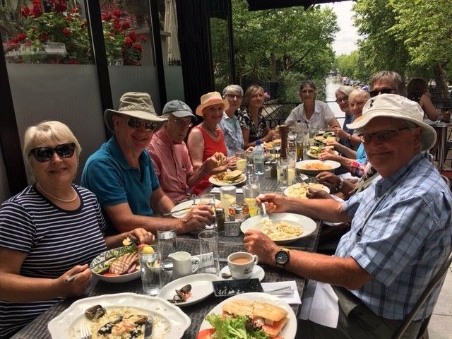 people having a meal