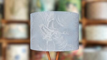 Stork Pale Blue & White Lampshade (20cm-40cm sizes)
