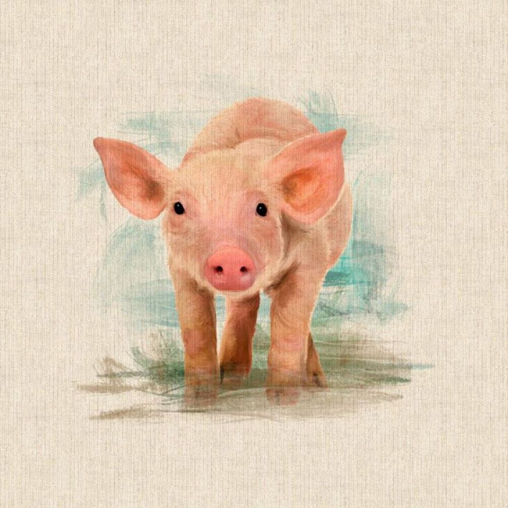 Pig Panel Fabric
