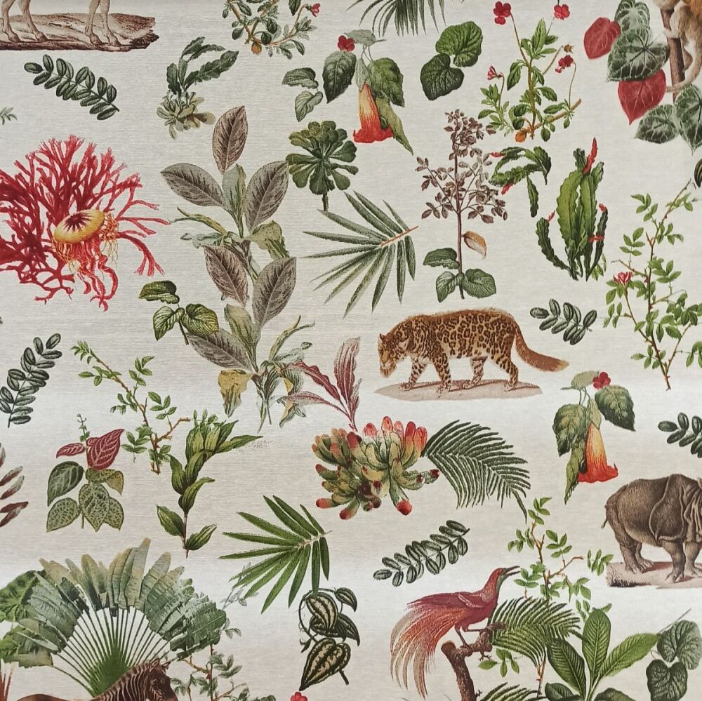 Wildlife Design Fabric - Half Panama