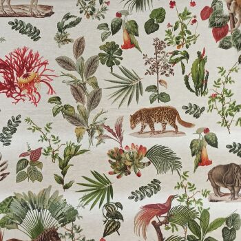 Wildlife Design Fabric - Half Panama