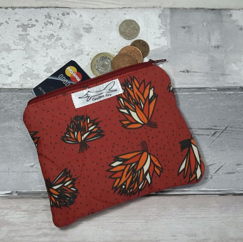 Rust red Chive purse