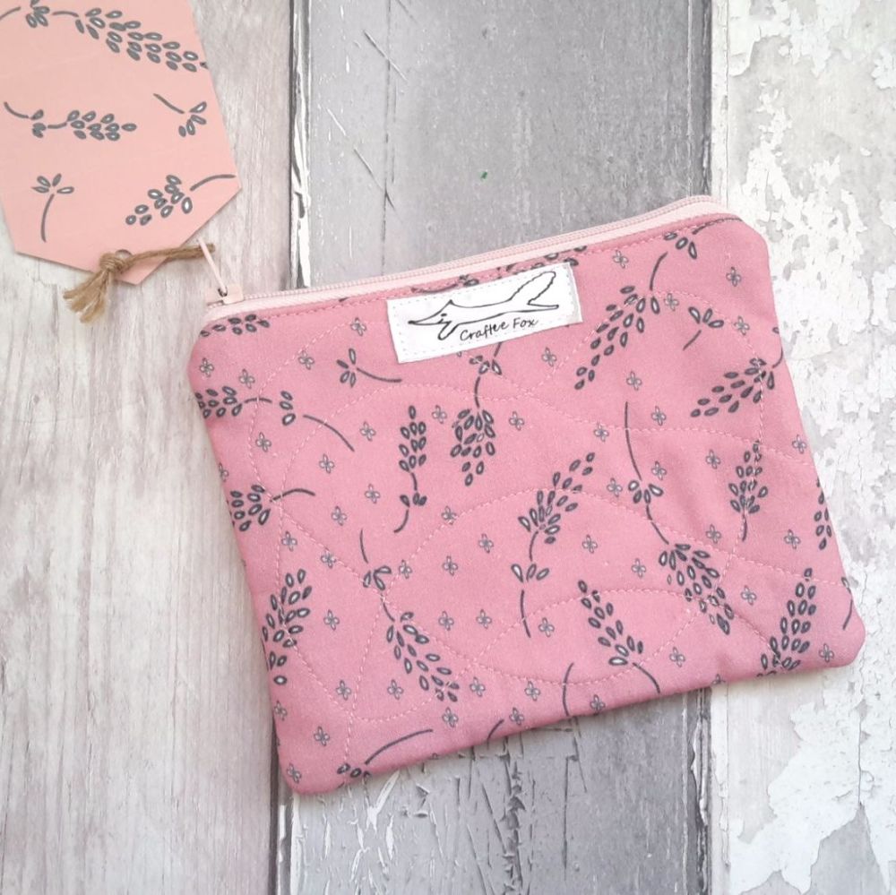 Dusky Pink Lavender design purse