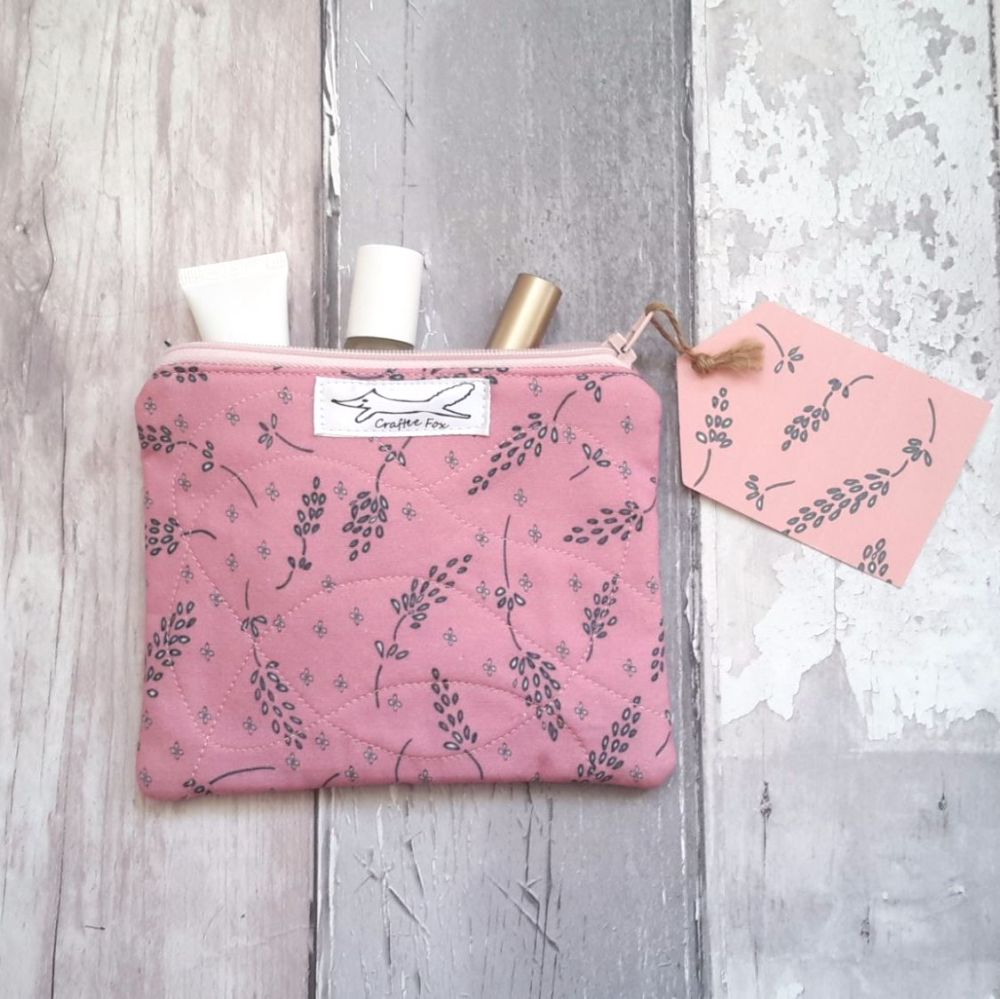 Dusky Pink Lavender design purse