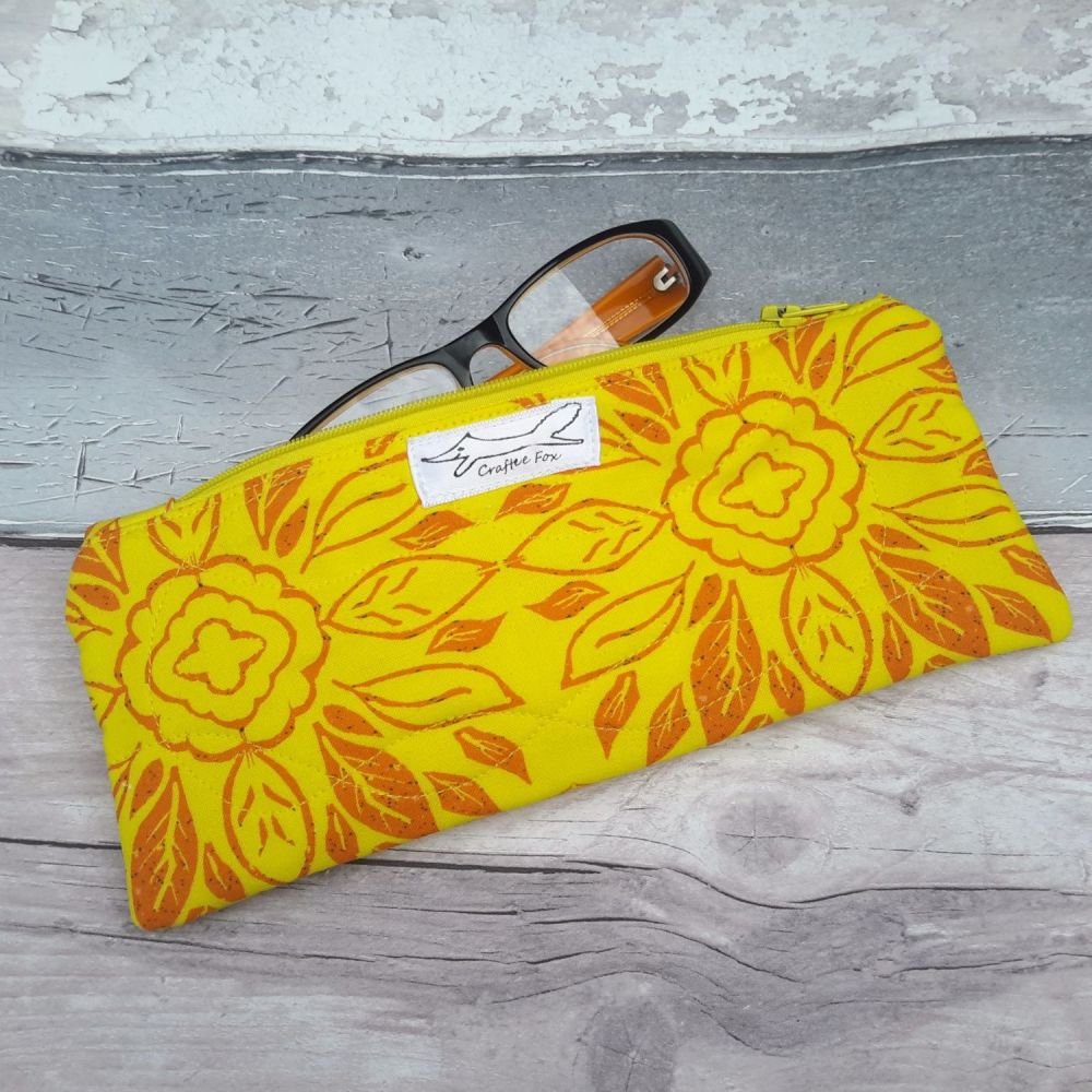 Yellow Tile rectangle pouch