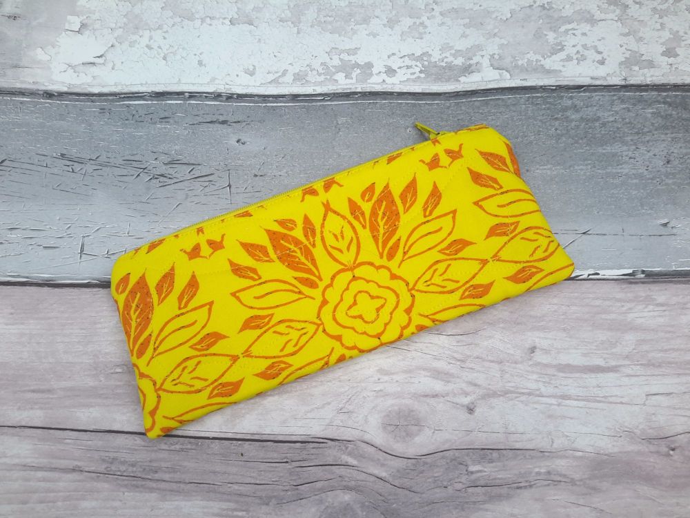 Yellow Tile rectangle pouch