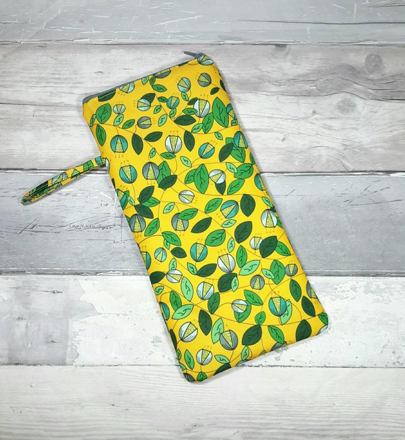 Yellow Vine Brolly Bag