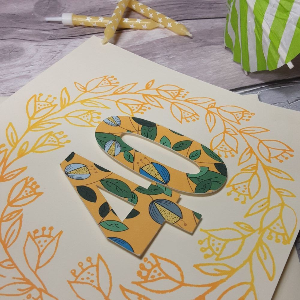 Handmade birthday card for any age