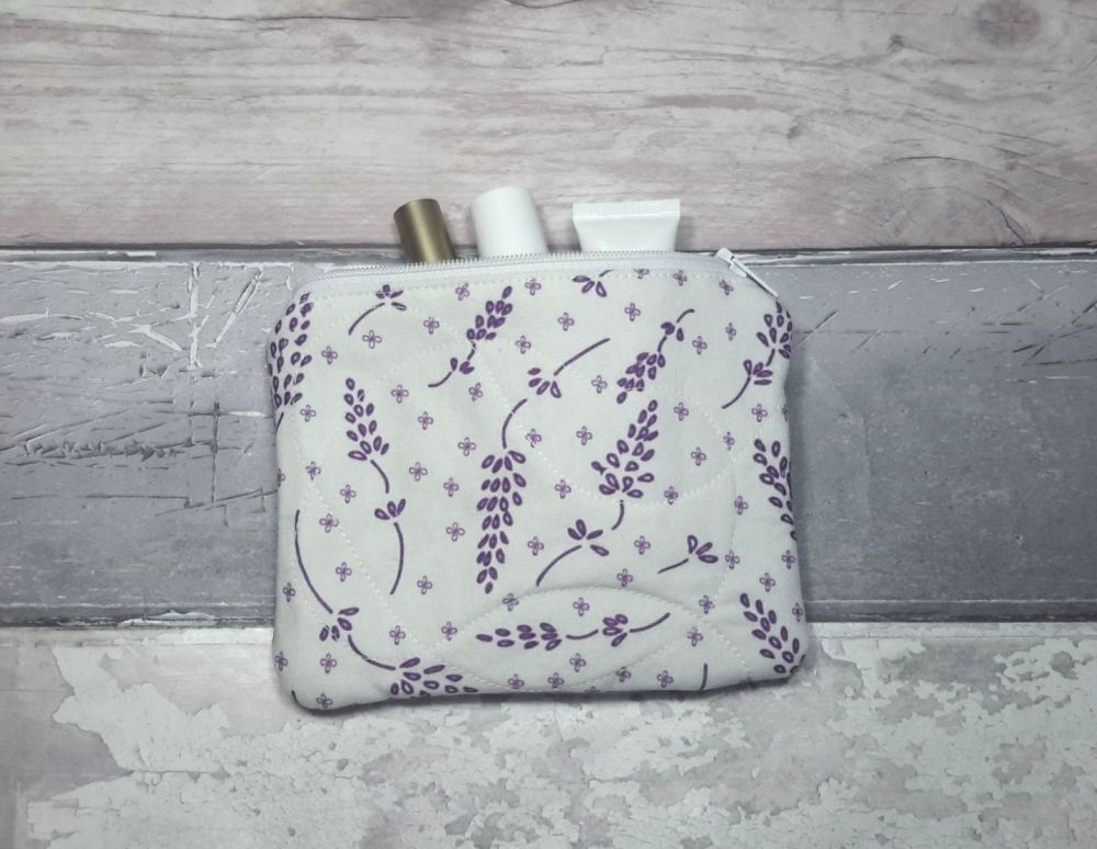 Lilac and White Lavender design purse