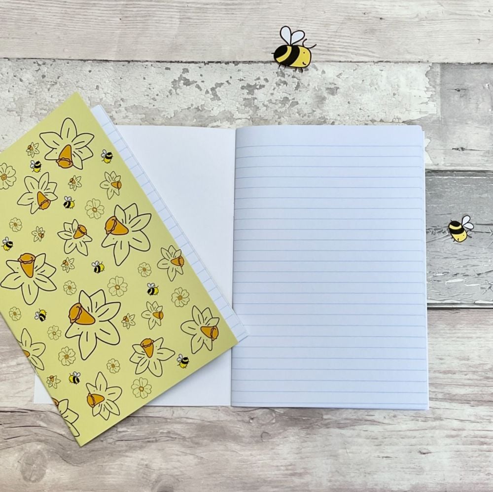 A5 Bee happy notebook